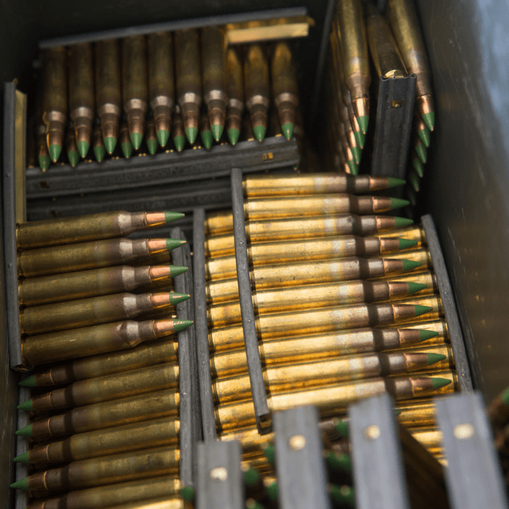 A picture of a case of ammo