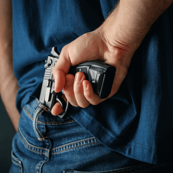 a picture of a concealed handgun