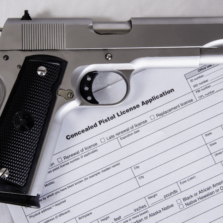 A picture of a CCW permit application in Colorado.