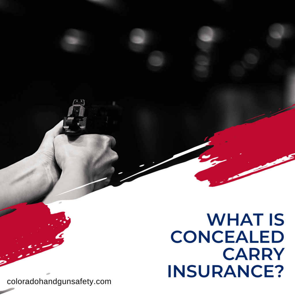 A picture of a self-defense shooting with the blog title that reads, "What is Concealed Carry Insurance?"