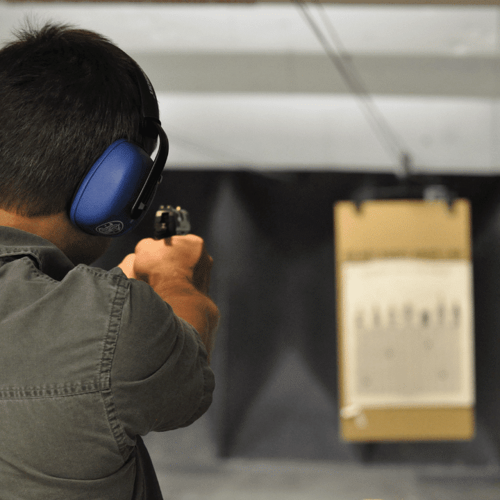 A picture of a self-defense shooting.